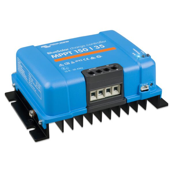 Victron Energy BlueSolar MPPT 150-35 (left)